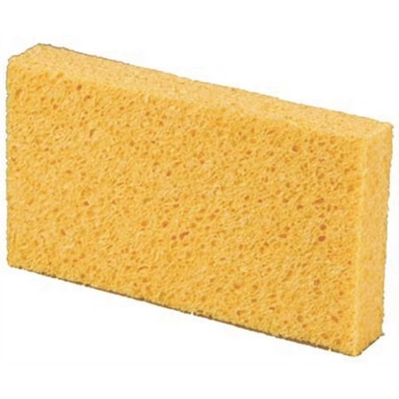 Renown 6-1/4 in. x 3-3/8 in. x 1 in. Cellulose Utility Sponge, Yellow, Small REN02119